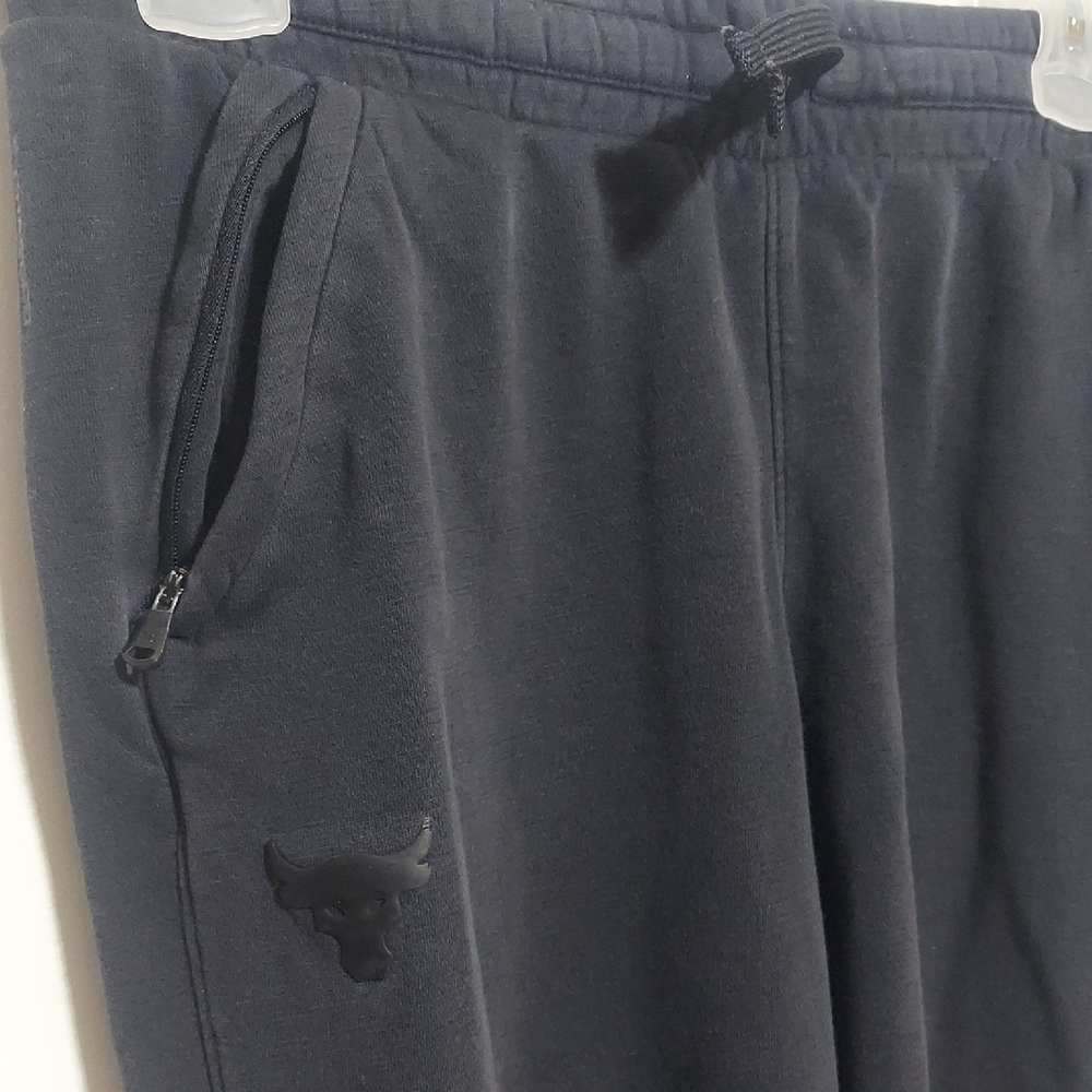 Lot of 2 Under Armour Kids Joggers Youth Large Black Fleece Athletic Pants GUC - Picture 2 of 11